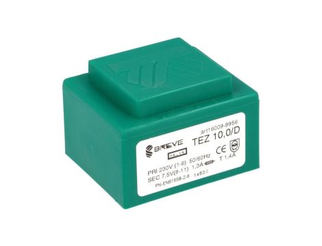 Transformator zalewany 10VA 1,333A 230VAC 7,5V 16009-9956