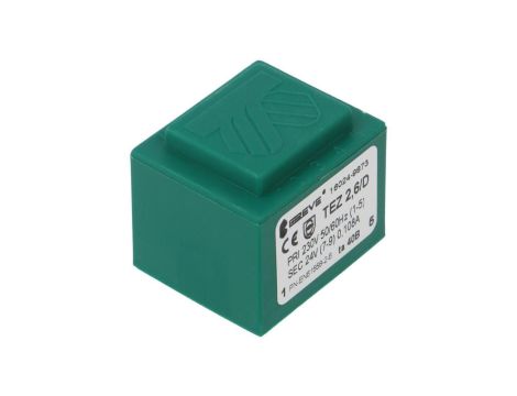 Transformator zalewany 2,6VA 108mA 230VAC 24V 16024-9873