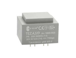 Transformator zalewany 4,5VA 0,5A 230VAC 9V 16009-9925
