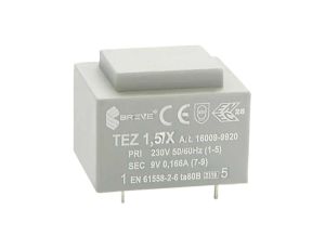 Transformator zalewany 1,5VA 167mA 230VAC 9V 16009-9920