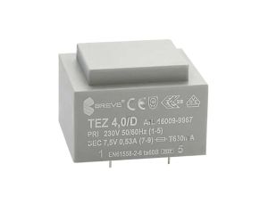 Transformator zalewany 4VA 533mA 230VAC 7,5V 16009-9967