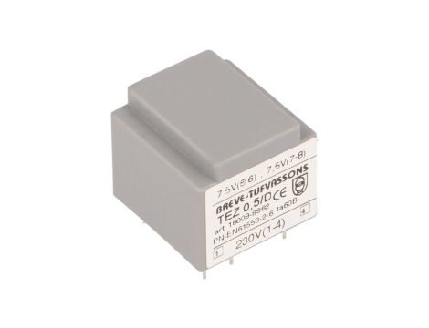 Transformator zalewany 0,5VA 33mA 230VAC 7,5V 16009-9962