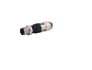 Wtyczka M12 męska prosta 4-polowa 0.25-0.5mm2 zaciski nożowe 7000-12481-0000000