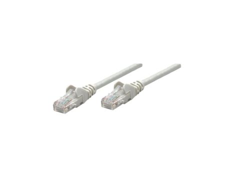 Kabel sieciowy, certyfikat Cat6, CU, U/UTP, PVC, RJ45, 0,25 m, szary, torba INTELLINET 738095