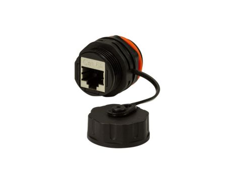 Adapter łącznik RJ45 Cat6a ekranowany, z możliwością ochrony IP68