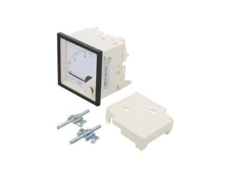 Analogowy amperomierz na panel, zakres pomiaru prądu DC: 0...5A, Klasa: 1,5, Długość: 61mm, 600V MA17N A20500000000
