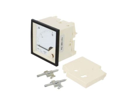 Analogowy amperomierz na panel, zakres pomiaru prądu AC: 0...10A, True RMS, Klasa: 1,5, 40...72Hz EA17N E40700000000