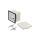 Analogowy woltomierz na panel, VDC: 0...250V, Klasa: 1,5, Umax: 600V, 72x72mm MA17N A61300000000