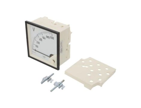 Analogowy woltomierz na panel, VDC: 0...600V, Klasa: 1,5, Umax: 600V, 96x96mm MA19N A61600000000