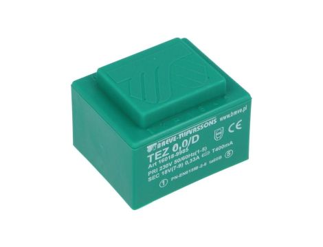 Transformator zalewany 6VA 333mA 230VAC 18V 16018-9985