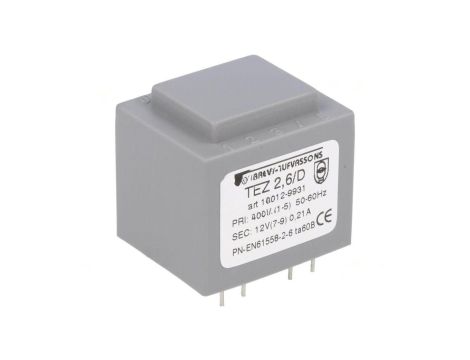 Transformator zalewany 2,5VA 208mA 400VAC 12V 16012-9931
