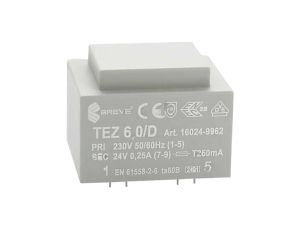 Transformator zalewany 6VA 0,25A 230VAC 24V 16024-9962