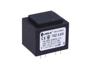 Transformator zalewany 3VA 125mA 230VAC 12V 16012-9900