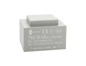 Transformator zalewany 10VA 0,667A 230VAC 15V 16015-9991