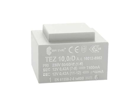 Transformator zalewany 10VA 0,417A 230VAC 12V 16012-8982