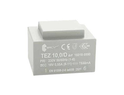 Transformator zalewany 10VA 556mA 230VAC 18V 16018-9990
