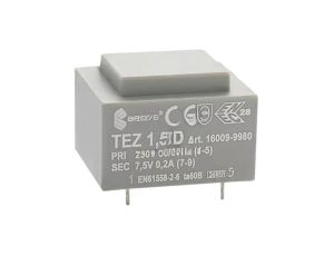 Transformator zalewany 1,5VA 0,2A 230VAC 7,5V 16009-9980