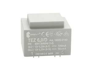 Transformator zalewany 6VA 0,25A 400VAC 12V 16500-0149