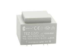 Transformator zalewany 6VA 571mA 230VAC 10,5V 16009-9941