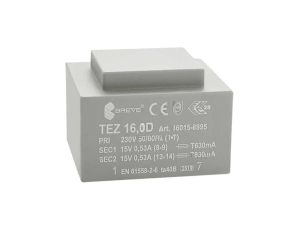 Transformator zalewany 16VA 533mA 230VAC 15V 16015-8995