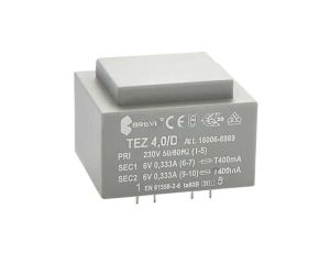 Transformator zalewany 4VA 333mA 230VAC 6V 16006-8989