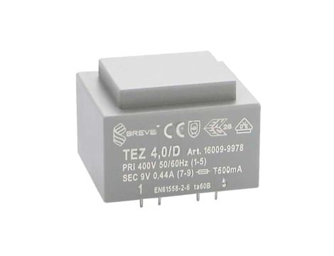 Transformator zalewany 4VA 444mA 400VAC 9V 16009-9978