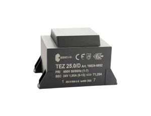 Transformator zalewany 25VA 1,042A 400VAC 24V 16024-9892