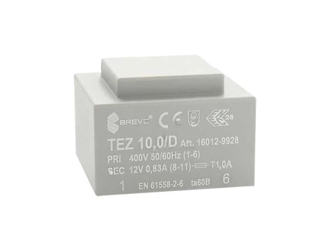 Transformator zalewany 10VA 0,833A 400VAC 12V 16012-9928
