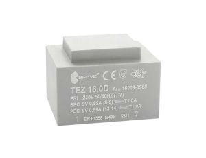 Transformator zalewany 16VA 889mA 230VAC 9V 16009-8980