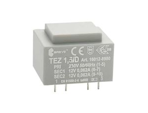 Transformator zalewany 1,5VA 62mA 230VAC 12V 16012-8980