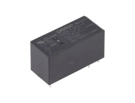 Przekaźnik elektromagnetyczny, miniaturowy, z konfiguracją styków SPST-NO, max. 300VDC, max. 440VAC, G2RL-1A4-E 12VDC
