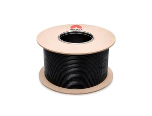 Kabel głośnikowy płaski SMYp 2x0,35mm2 Cu czarny NEKU /100m/