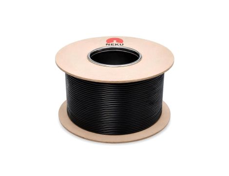 Kabel głośnikowy płaski SMYp 2x0,35mm2 Cu czarny NEKU /500m/