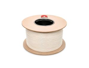 Kabel głośnikowy płaski SMYp 2x0,75mm2 Cu biały NEKU /100m/