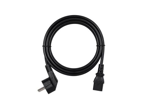 Kabel zasilający OWY 3x1,5 do komputera z wtyczką IEC320 C13 10A czarny 1,5m NEKU