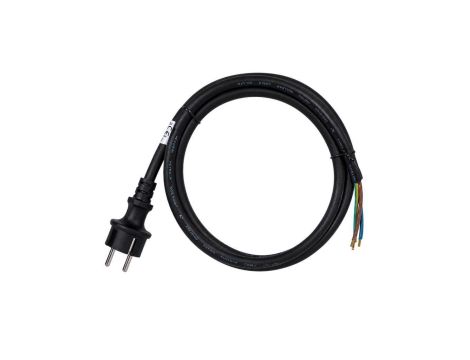 Przewód zasilający SPZ gumowy ONPD 3x2,5mm2 z wtyczką prostą 2P+Z Uni-Schuko czarny IP44 3m NEKU