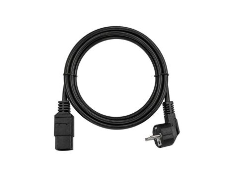 Kabel zasilający OWY do sprzętu IT z wtyczką IEC320 C19 16A czarny 2m NEKU
