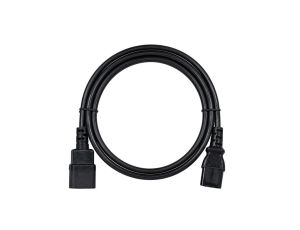 Przedłużacz komputerowy Kabel zasilający (230V 10A) do komputerów i zasilaczy UPS złącza IEC320 (C14 / C13) czarny 3m NEKU