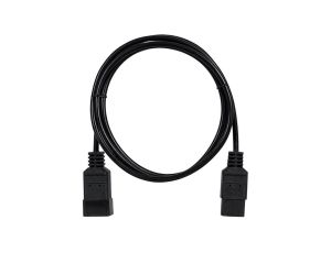 Przedłużacz serwerowy Kabel zasilający (230V 10A) do serwerów i zasilaczy UPS złącza IEC320 (C20 / C19) czarny 2m NEKU