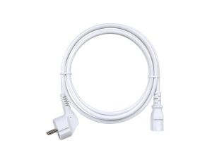Kabel zasilający OWY 3x1 do komputera z wtyczką IEC320 C13 10A biały 2m NEKU