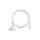Kabel zasilający OWY 3x1 do komputera z wtyczką IEC320 C13 10A biały 0,6m NEKU