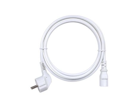 Kabel zasilający OWY 3x1 do komputera z wtyczką IEC320 C13 10A biały 5m NEKU