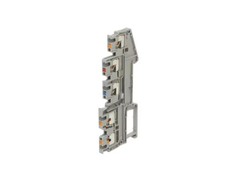 Złączka szynowa na szynę DIN zacisk sprężynowy szary 1,5mm2 3244452