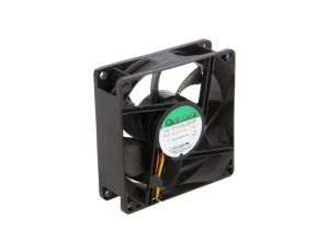 Wentylator DC, osiowy, 12VDC, 80x80x25mm, 70m3/h, 33dBA, kulkowe EF80251B1-1000U-G99