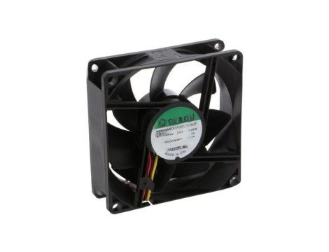 Wentylator DC, osiowy, 24VDC, 80x80x25mm, 69,5m3/h, 33dBA, kulkowe EF80252B1-1000U-G99