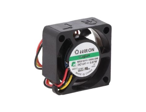 Wentylator DC, osiowy, 12VDC, 25x25x10mm, 6,42m3/h, 26dBA, Vapo MF25101V1-1000U-G99