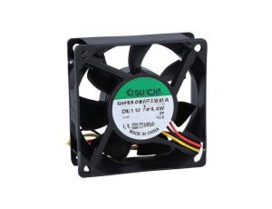 Wentylator DC, osiowy, 12VDC, 70x70x25mm, 83,25m3/h, 45dBA, 24AWG PMD1207PTB1-A.(2).F.GN