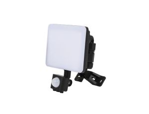 Naświetlacz LED Noktis 20W 2400lm, naturalna barwa 4000K, IP65, bezramkowy, ze złaczem IP65, z czujnikiem PIR