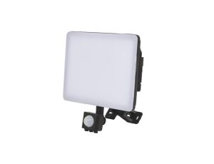 Naświetlacz LED Noktis 30W 3600lm, naturalna barwa 4000K, IP65, bezramkowy, ze złaczem IP65, z czujnikiem PIR