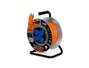 Przedłużacz na bębnie metalowym PUR-290 4x230V H07BQ-F 3x2,5 z termikiem /40m/